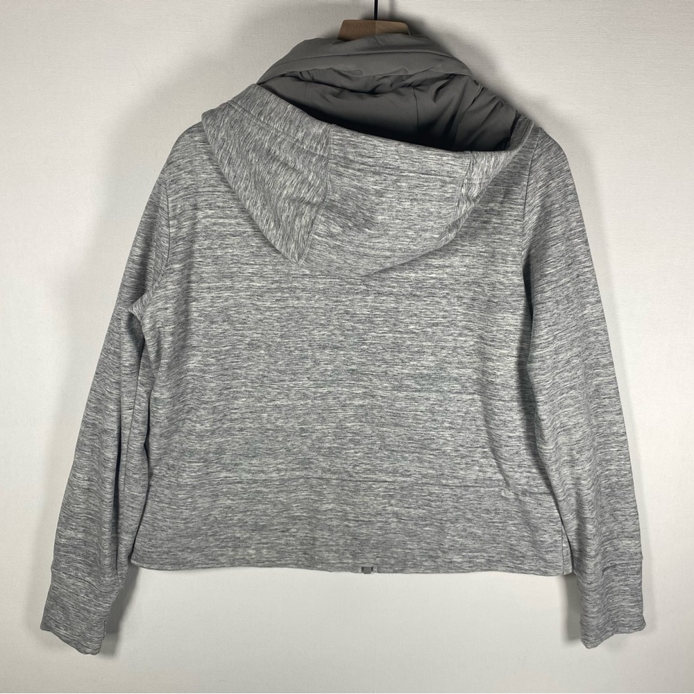 Athleta gray‎ jacket LARGE zip up - Picture 9 of 12